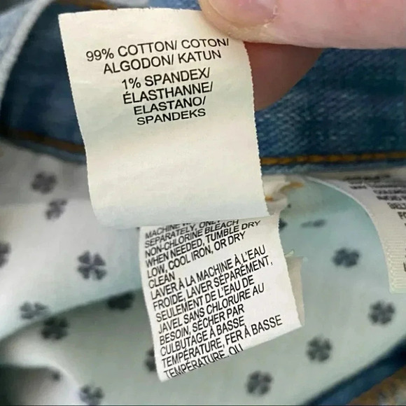 Lucky‎ Brand Laguna 10 blue distressed jean shorts festival casual - Picture 5 of 5